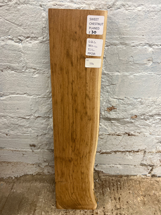 Sweet Chestnut No 104 - 645x120-150x35mm Planed