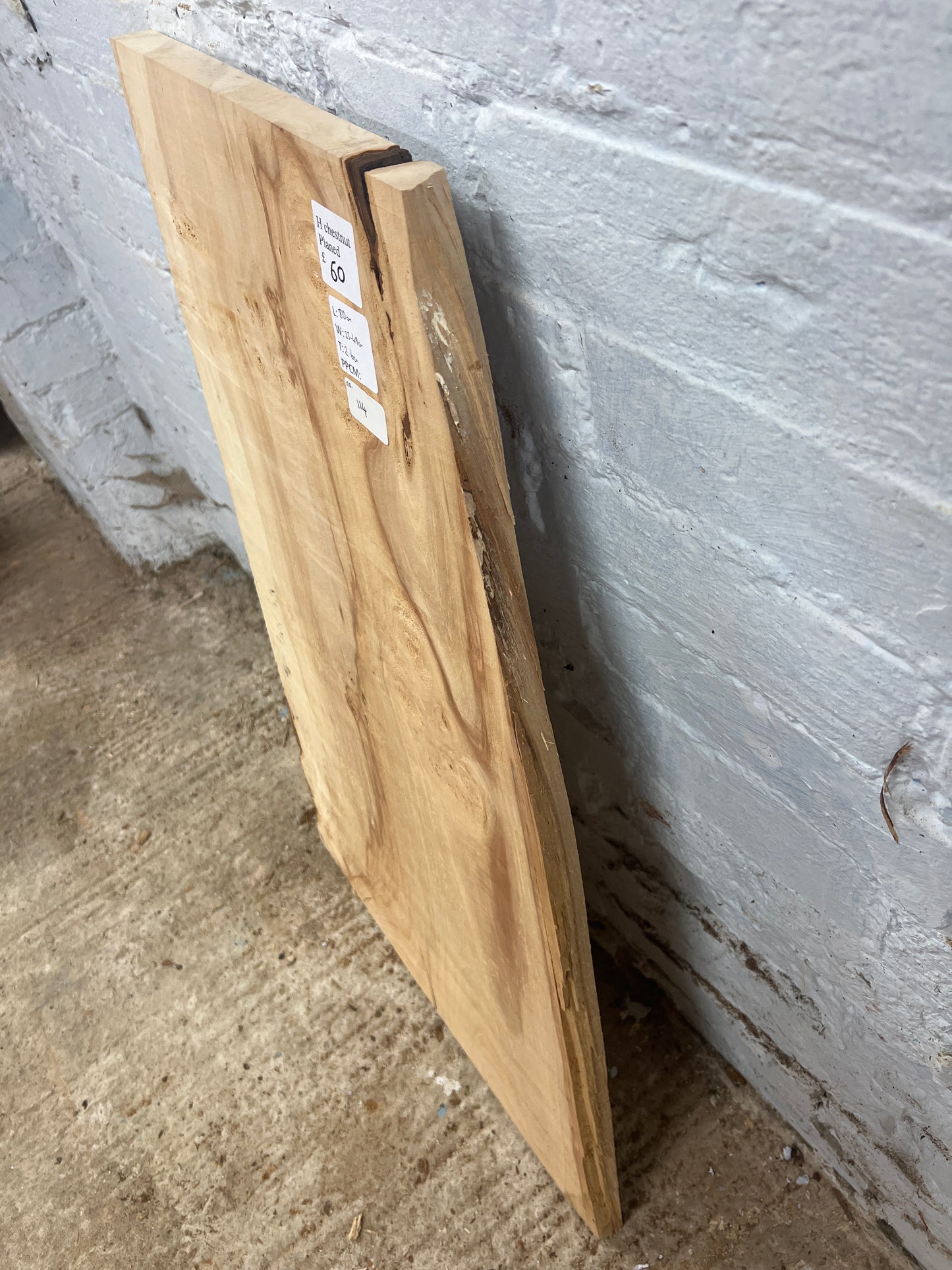 Horse Chestnut No 114 - 800x330-490x26mm Planed