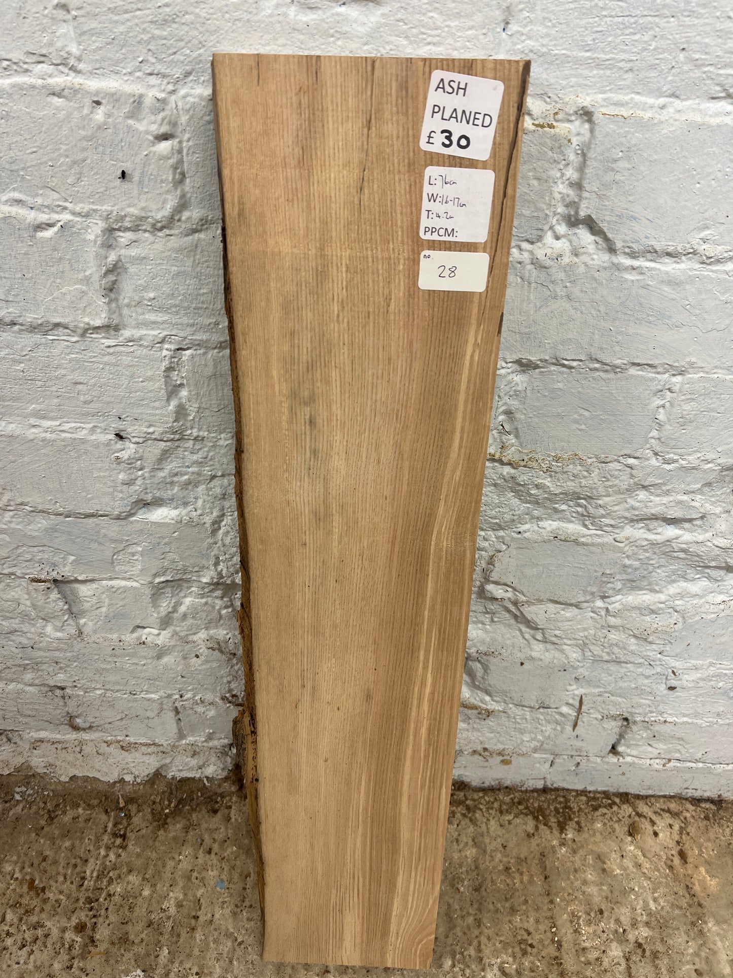 Ash No 28 - 760x160-170x42mm Planed
