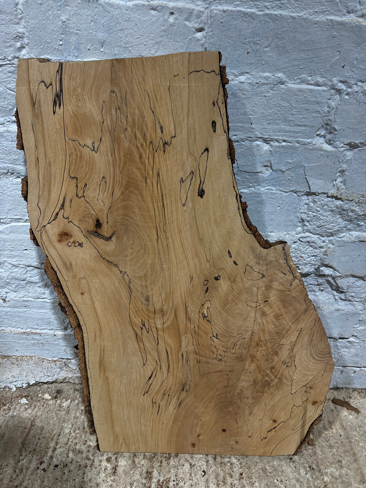 Spalted Beech No 183 - 660x240-420x40mm Planed