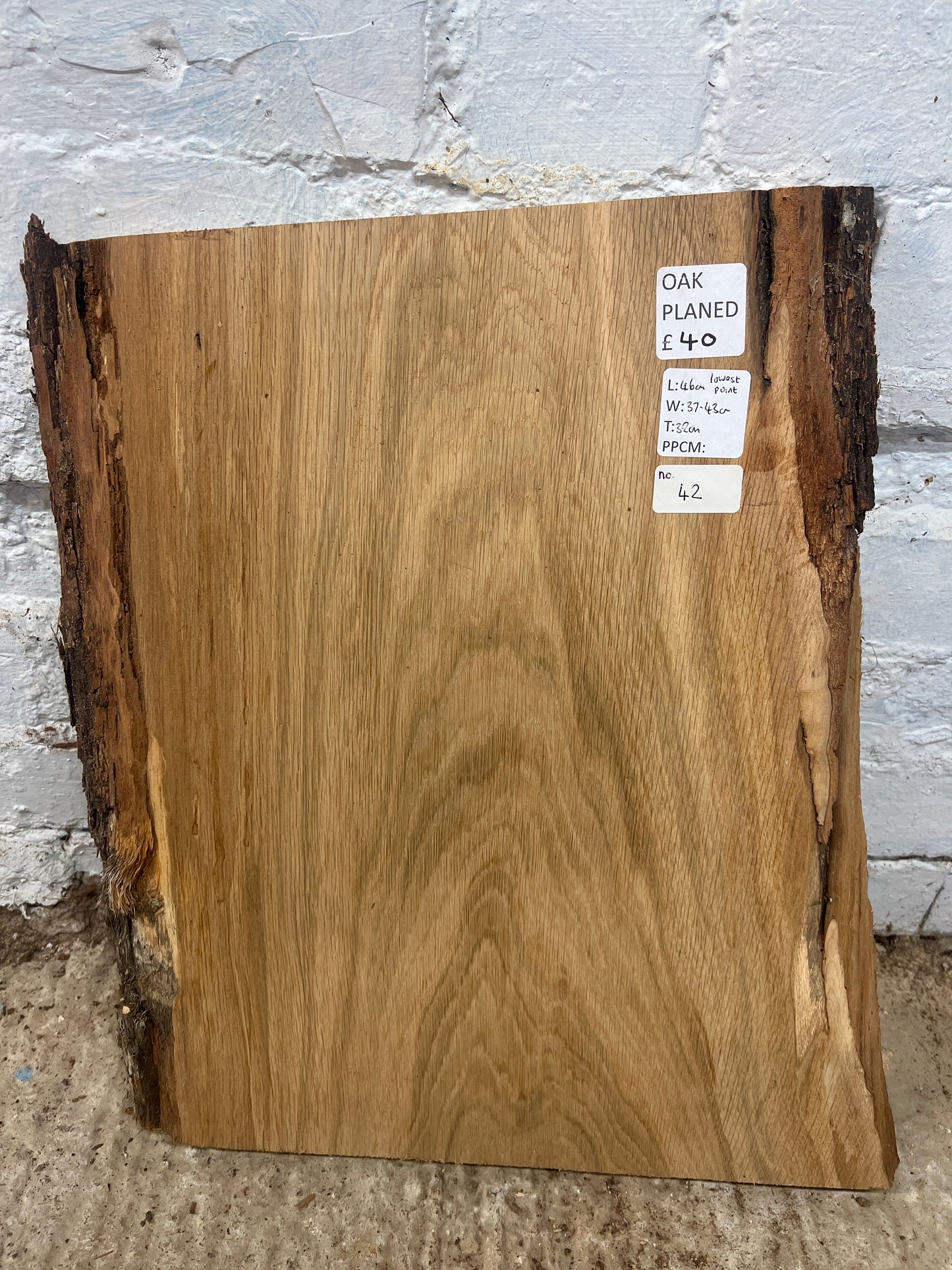 Oak No 42 - 460x370-430x32mm Planed