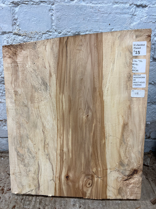Horse Chestnut No 118 - 440x410x70mm Planed