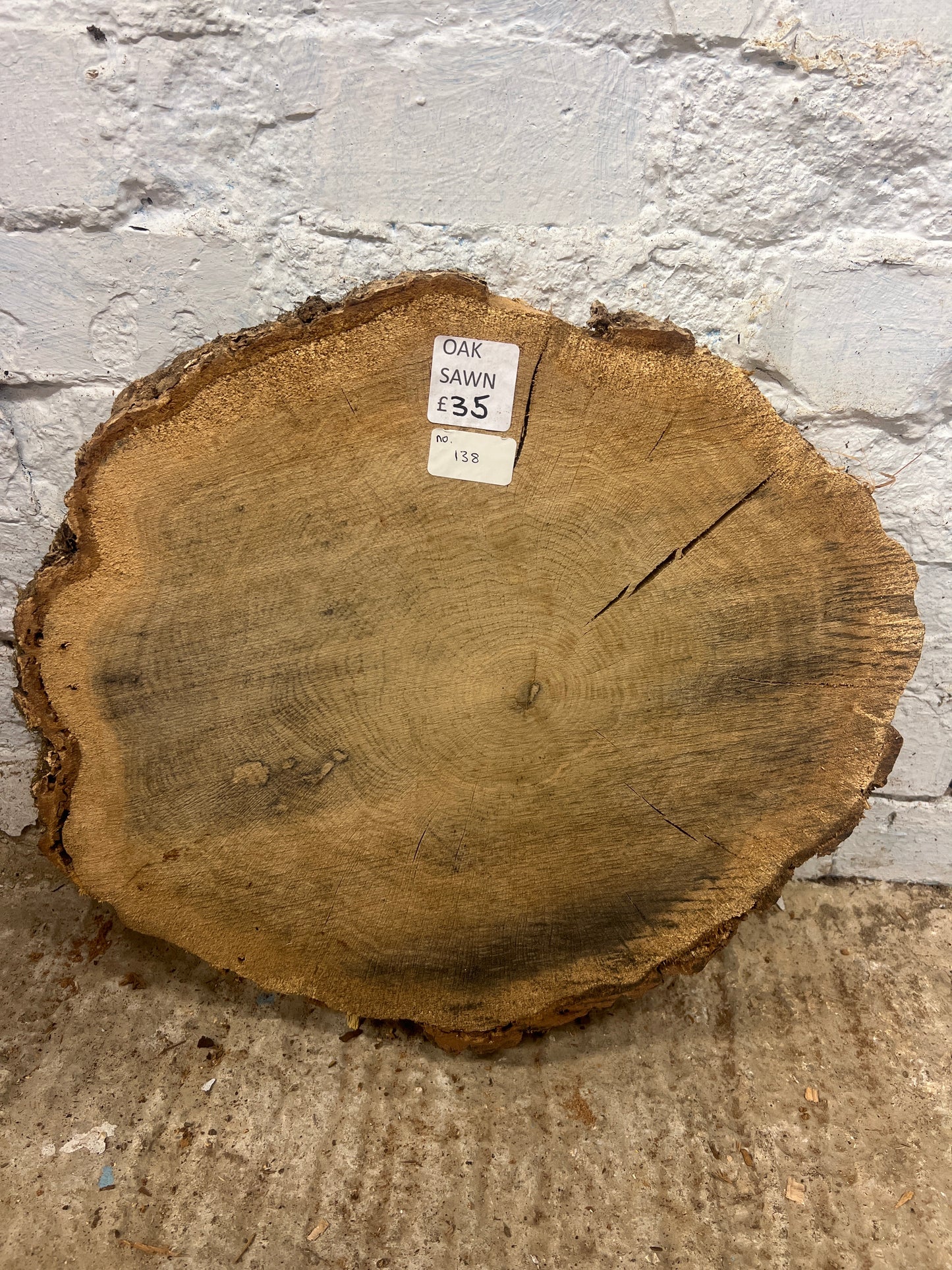 Oak No 138 - 420x390x60mm Sawn