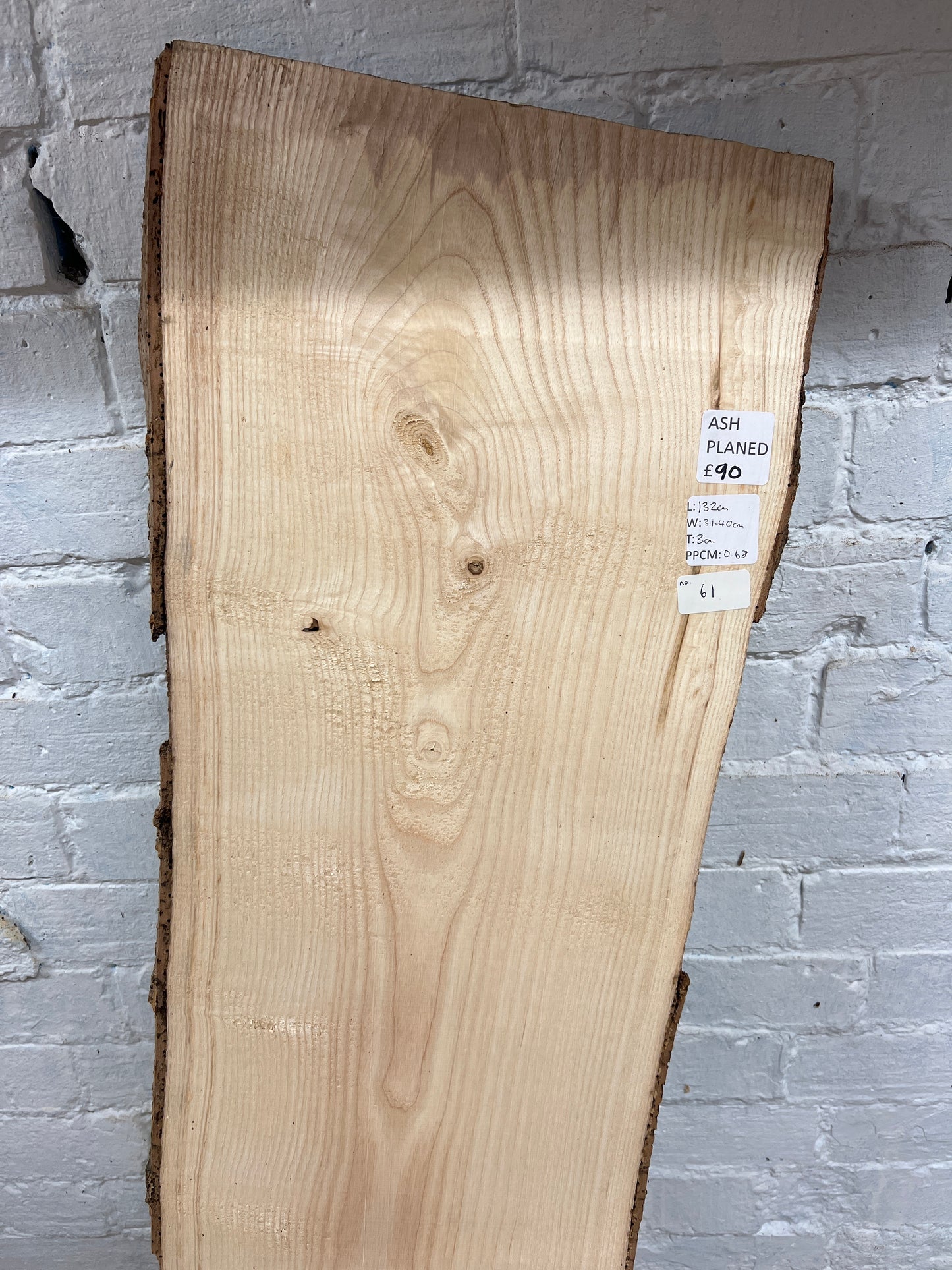 Ash No 61 - 1320x320-400x30mm Planed