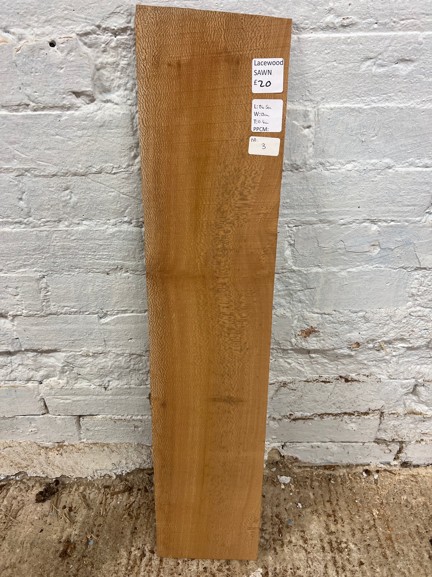 Lacewood No 3 - 845x180x6mm Sawn