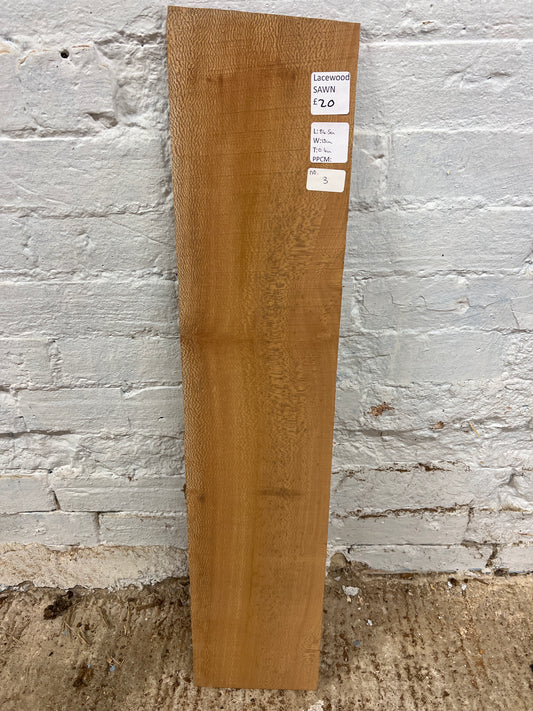 Lacewood No 3 - 845x180x6mm Sawn