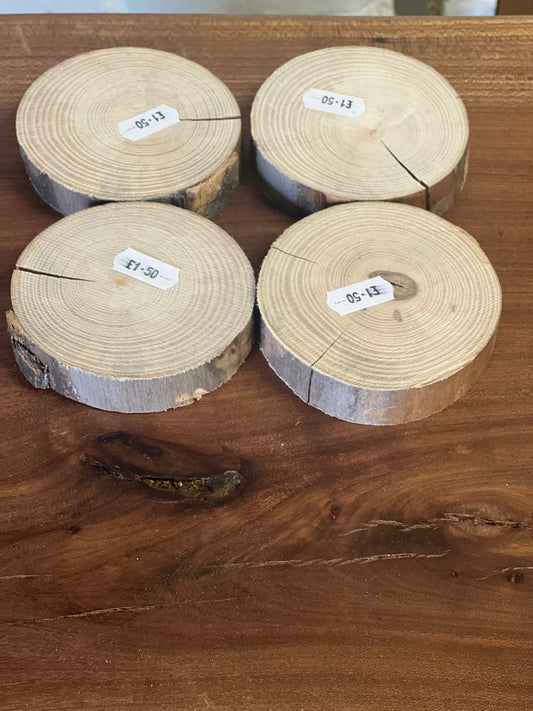 Ash rounds £1.50 - 90x20mm Sawn