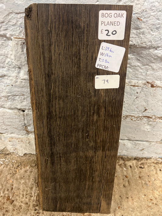 Bog Oak No 79 - 396x160x38mm Planed