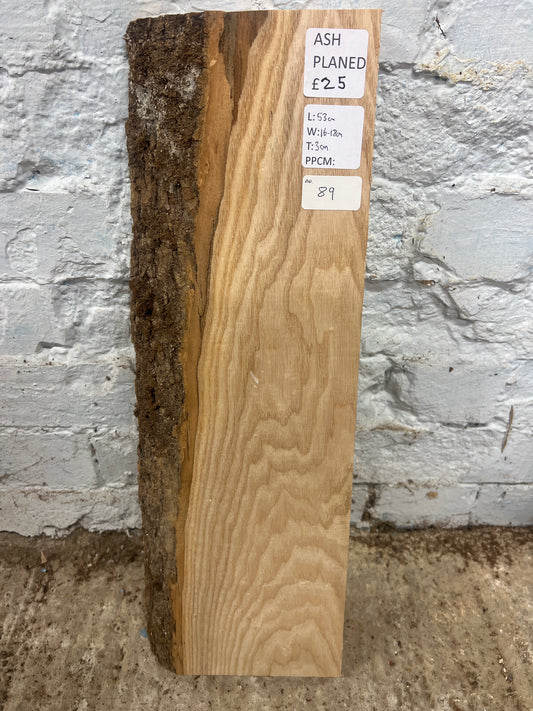 Ash No 89- 530x160-180x30mm Planed