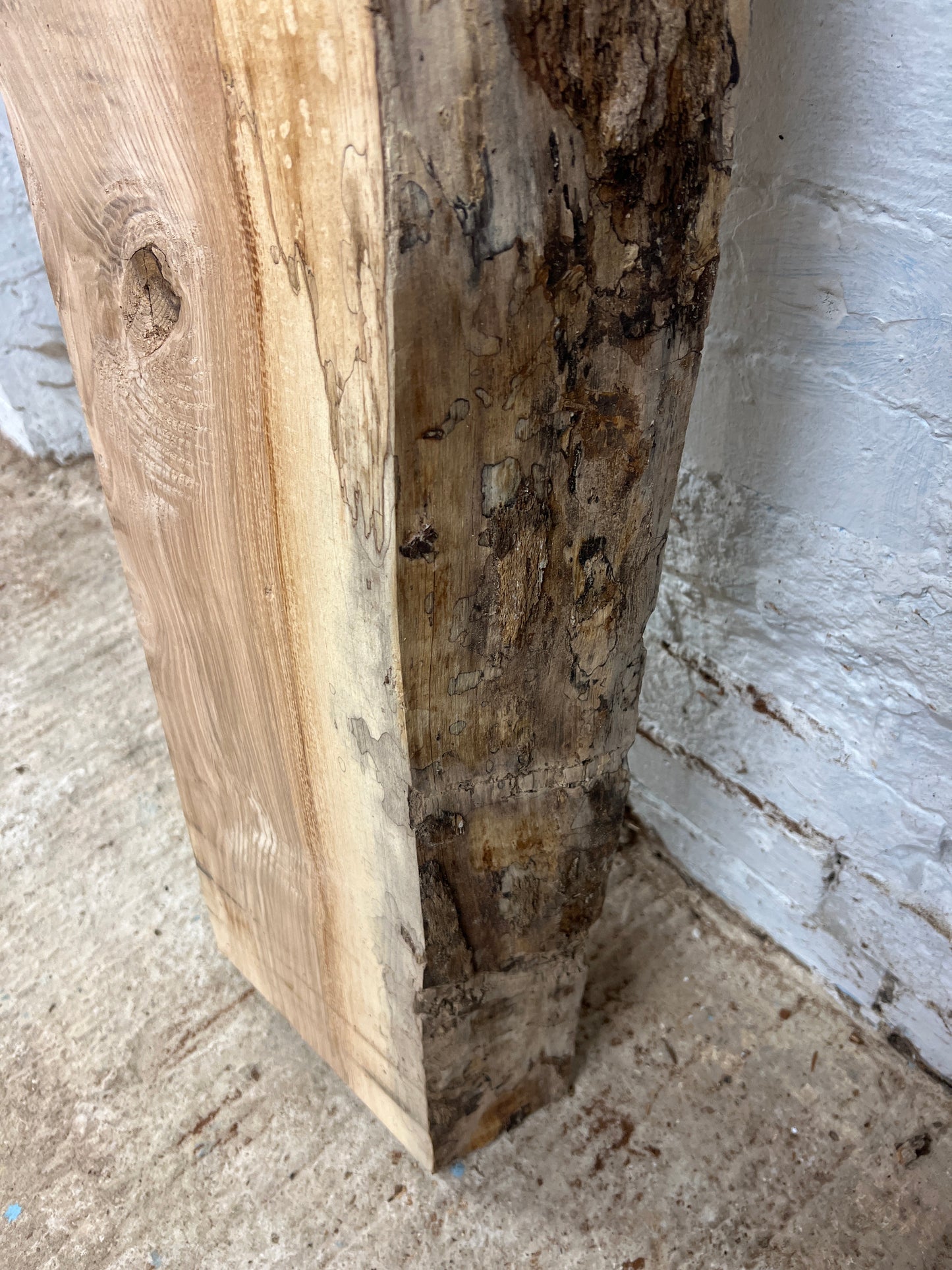 Spalted Beech No 8 - 1330x260-300x105mm Planed