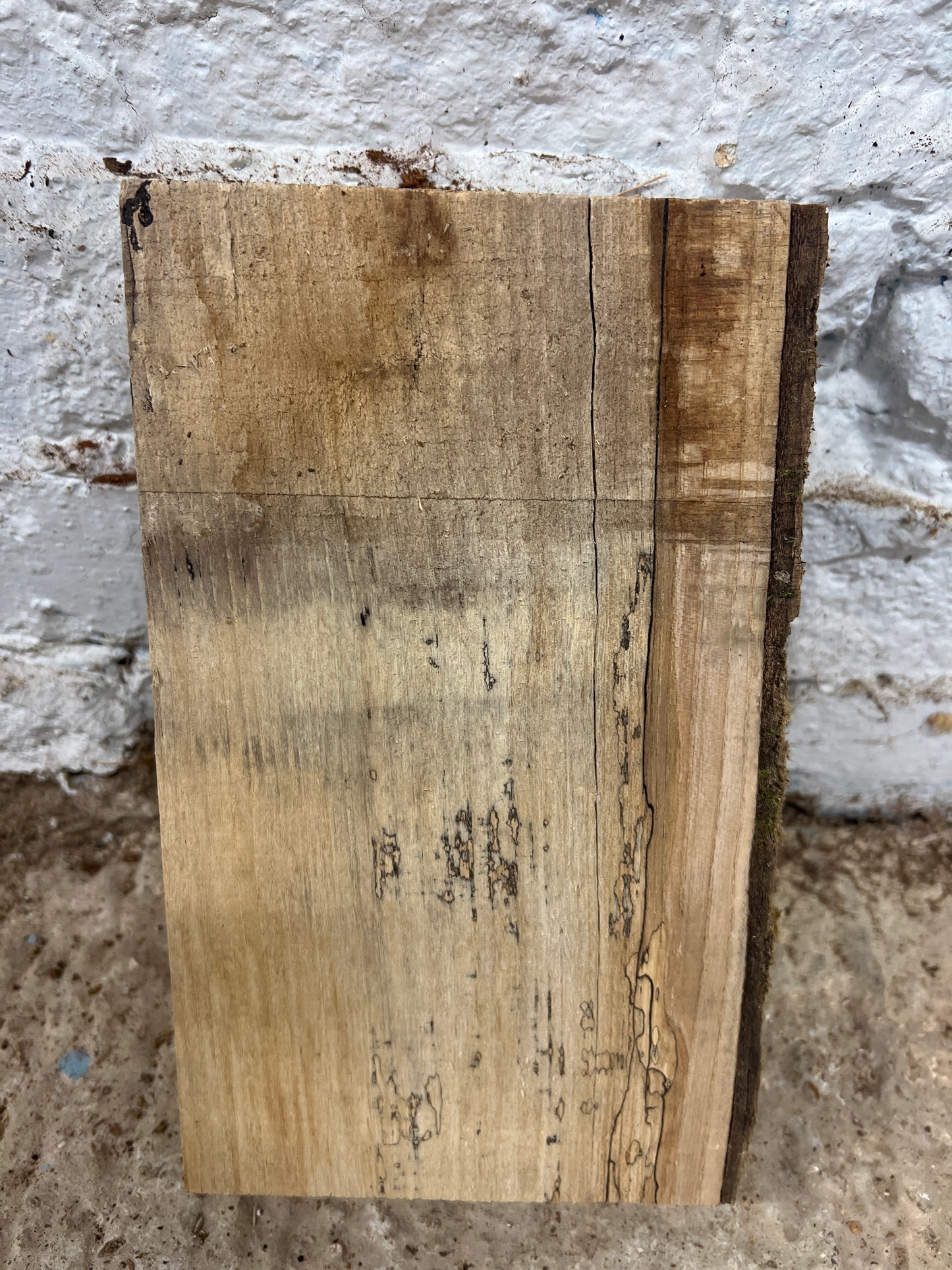 Spalted Ash No 125 - 270x150-160x49mm Planed