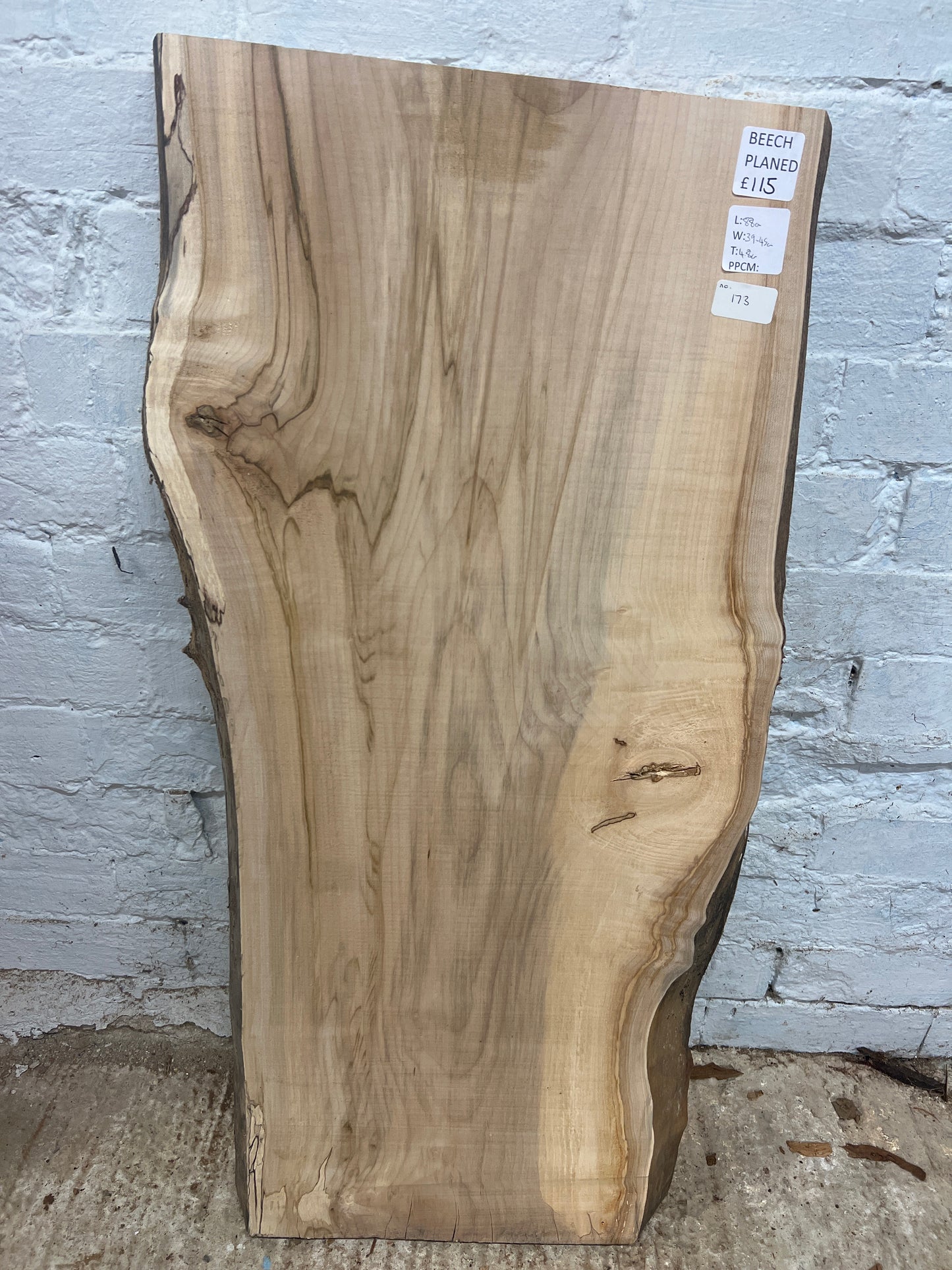 Beech No 173 - 880x390-450x48mm Planed