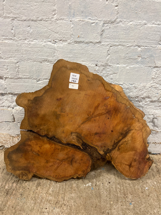 Yew No 95 - 640x530x43mm Sawn