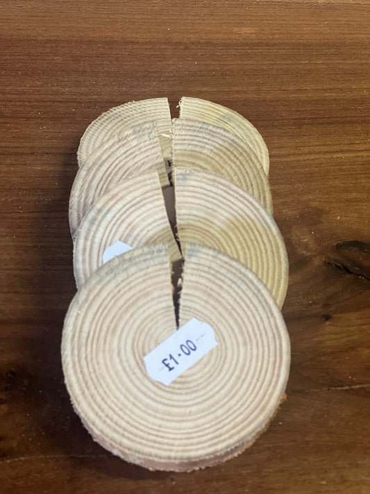 Ash rounds £1 - 70-80x15-20mm Sawn