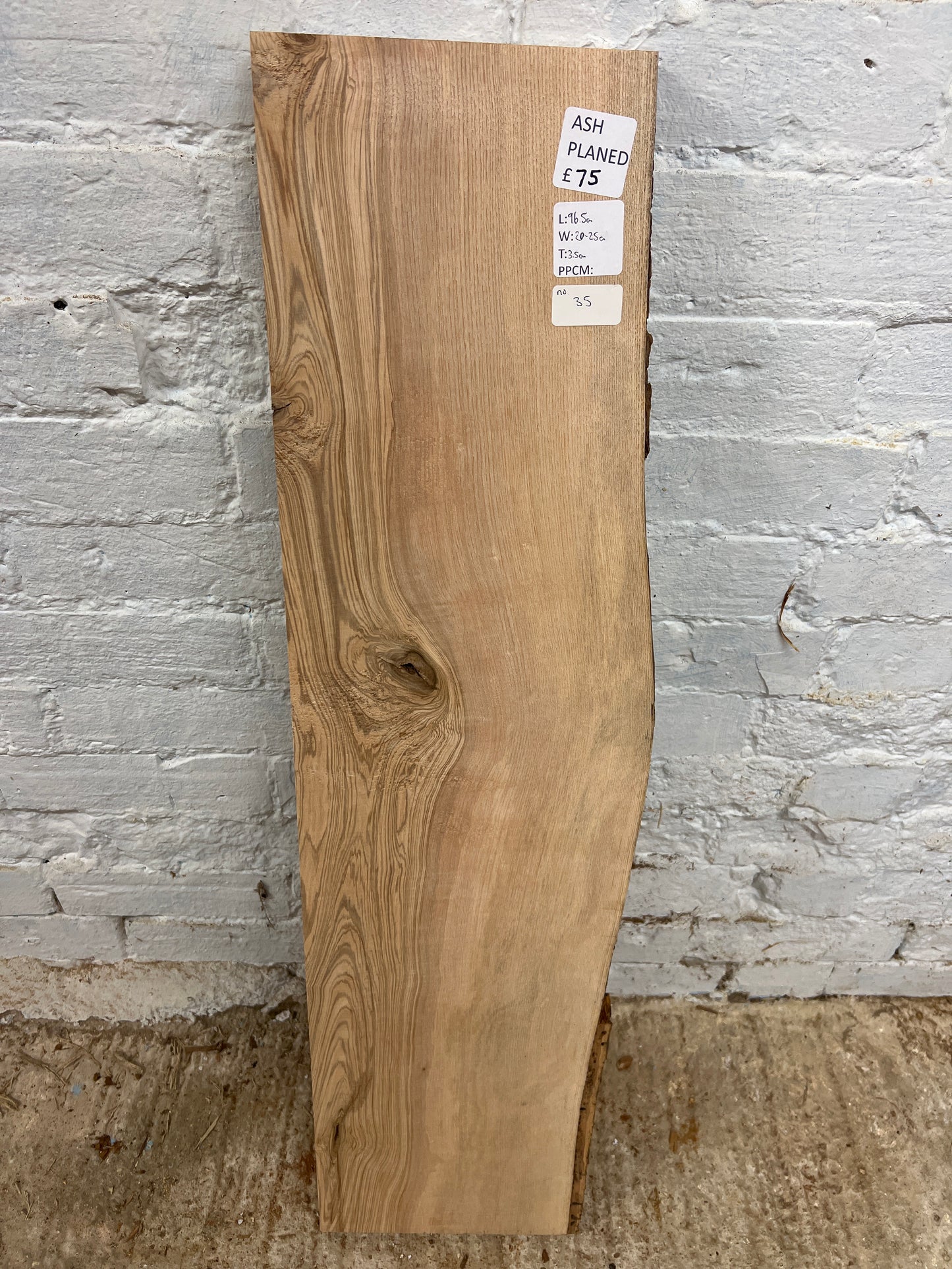 Ash No 35 - 965x200-250x35mm Planed