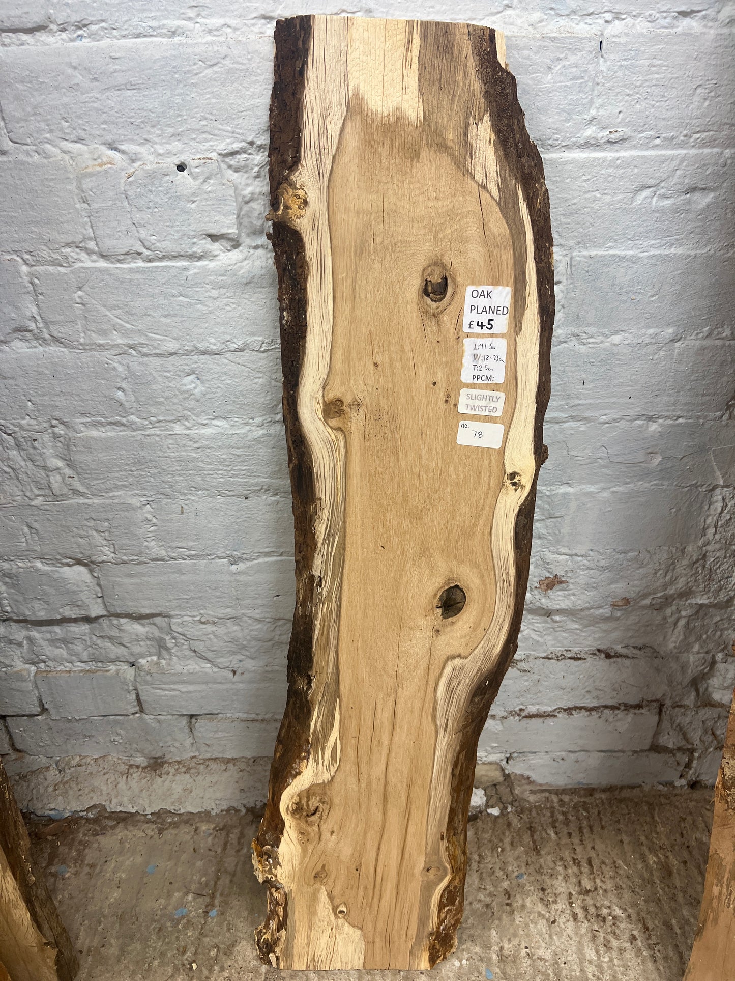 Oak No 78 - 915x180-230x25mm Planed