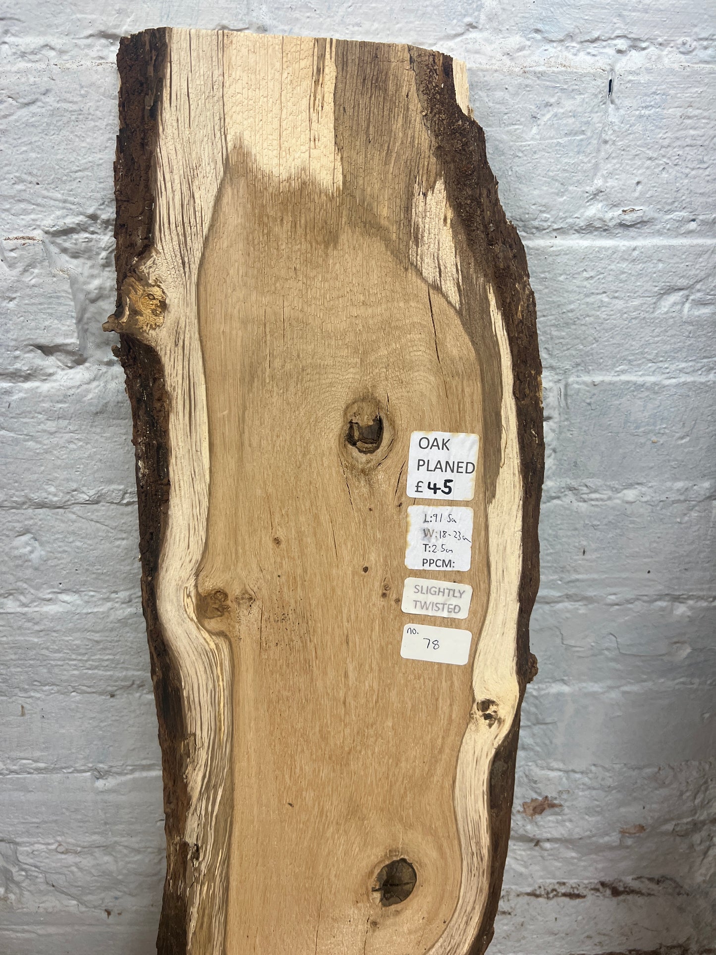 Oak No 78 - 915x180-230x25mm Planed