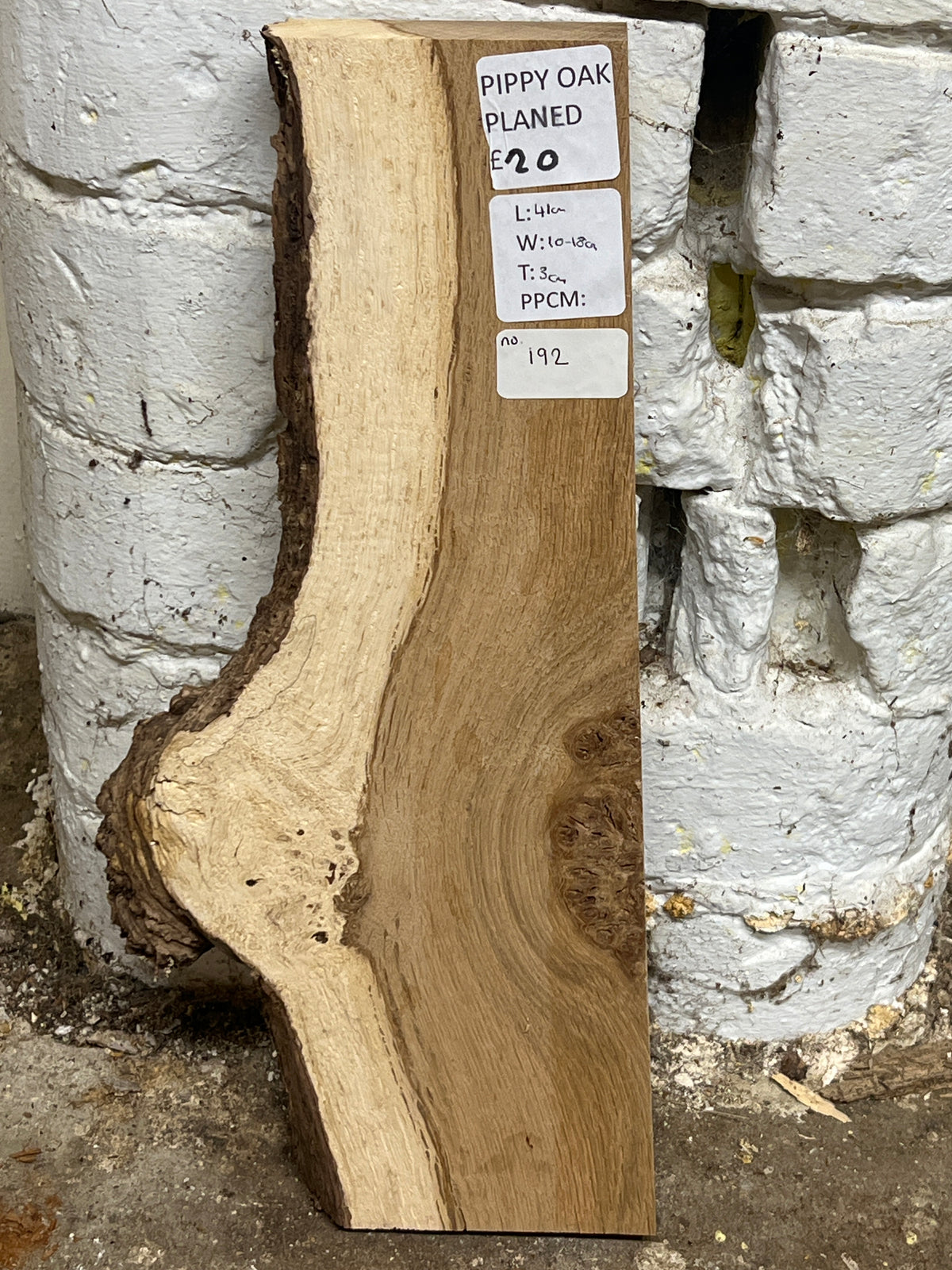 Oak No 192 - 410x100-180x30mm Planed