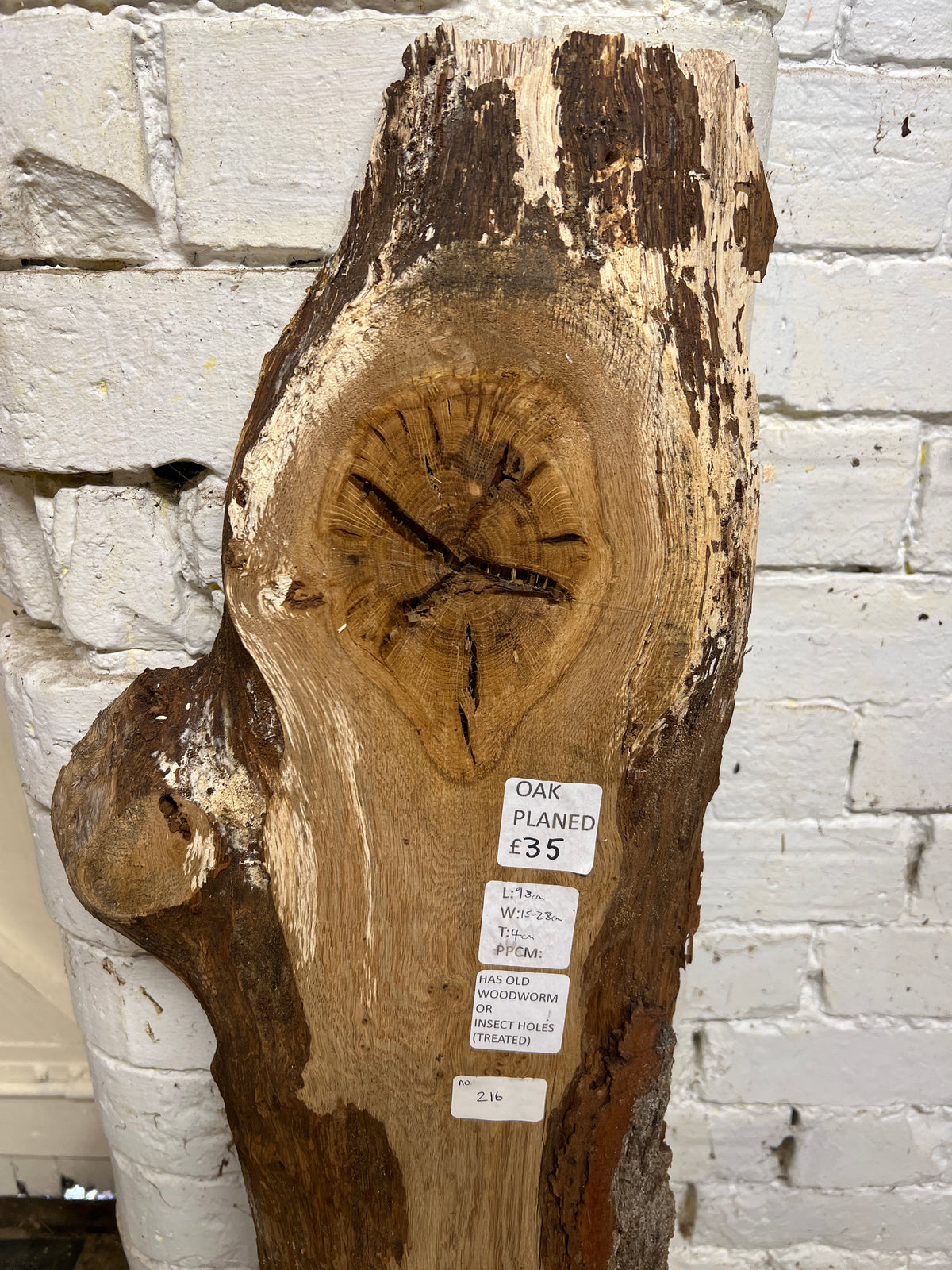 Oak No 216 - 980x150-280x40mm Planed