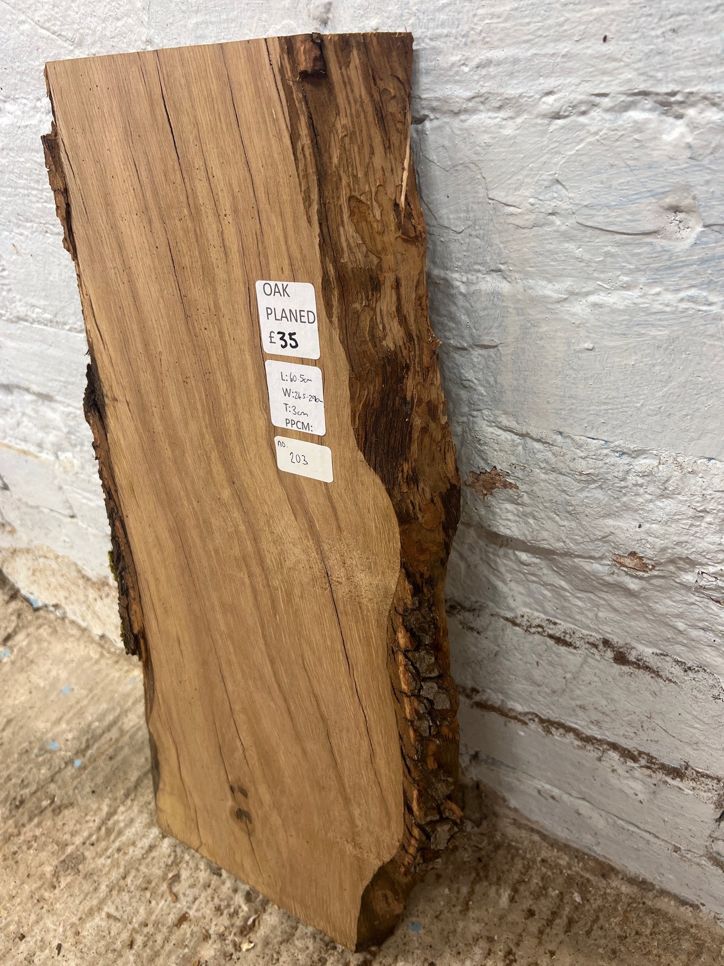 Oak No 203 - 605x245-290x30mm Planed