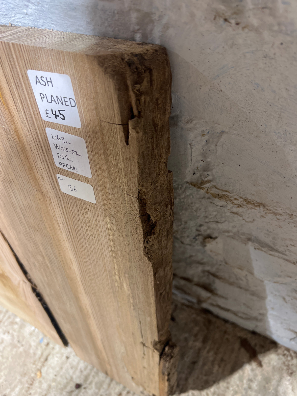 Ash No 56 - 620x550-570x35mm Planed