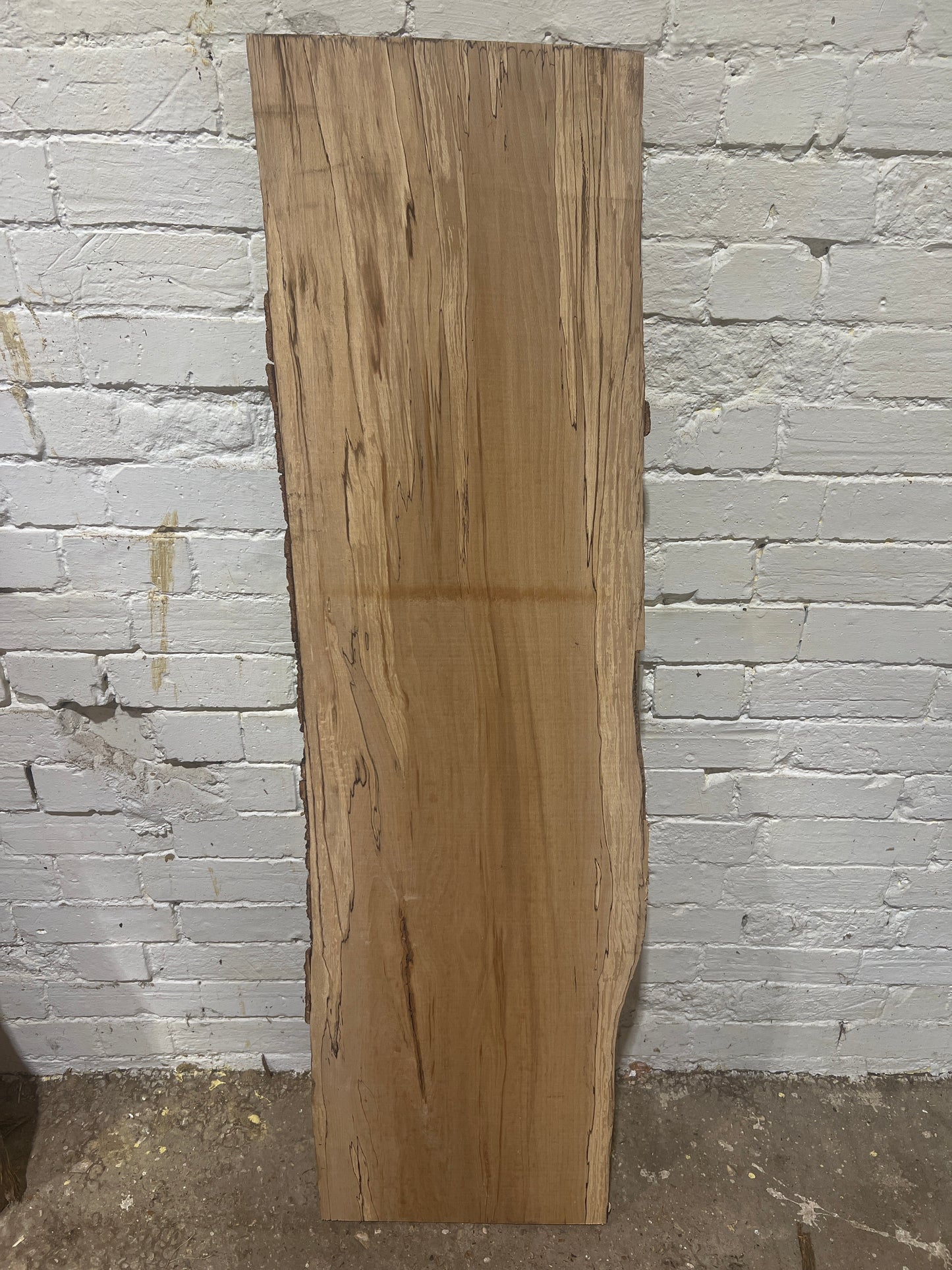 Spalted Beech No 69 - 1420x360-410x43mm Planed