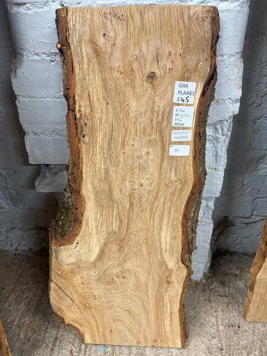 Oak No 21 - 740x270-340x30mm Planed