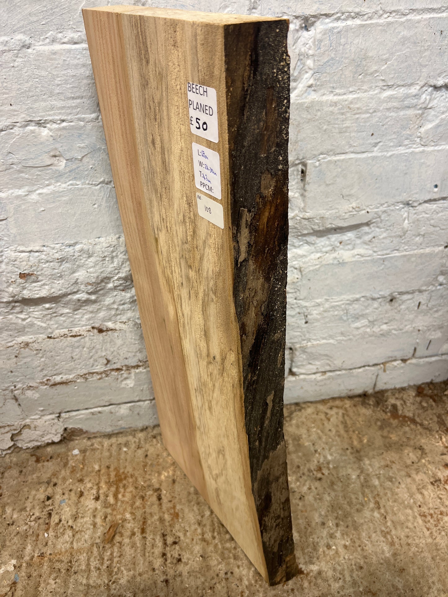 Beech No 108 - 670x240-300x43mm Planed
