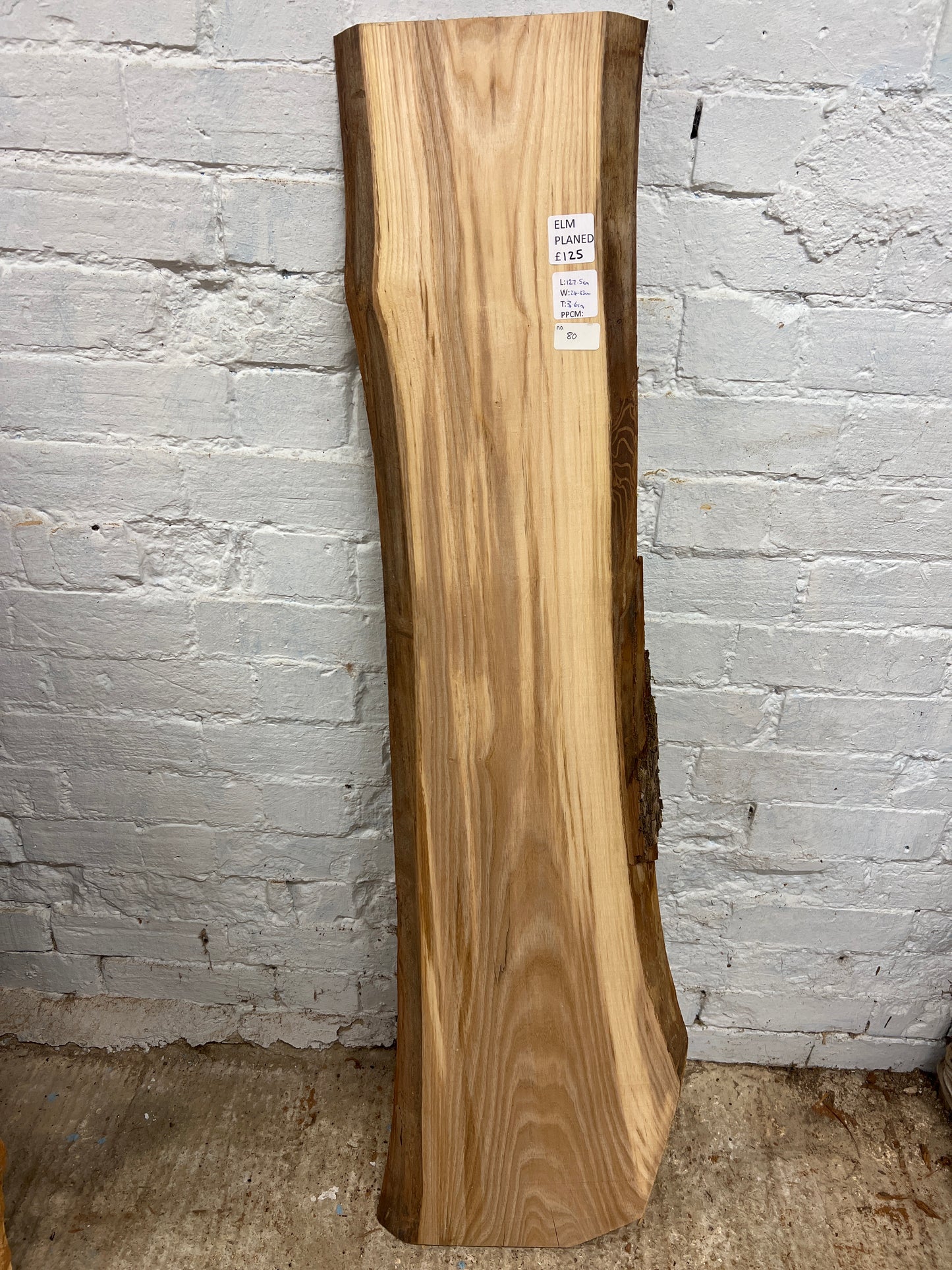 Elm No 80 - 1275x240-330x36mm Planed