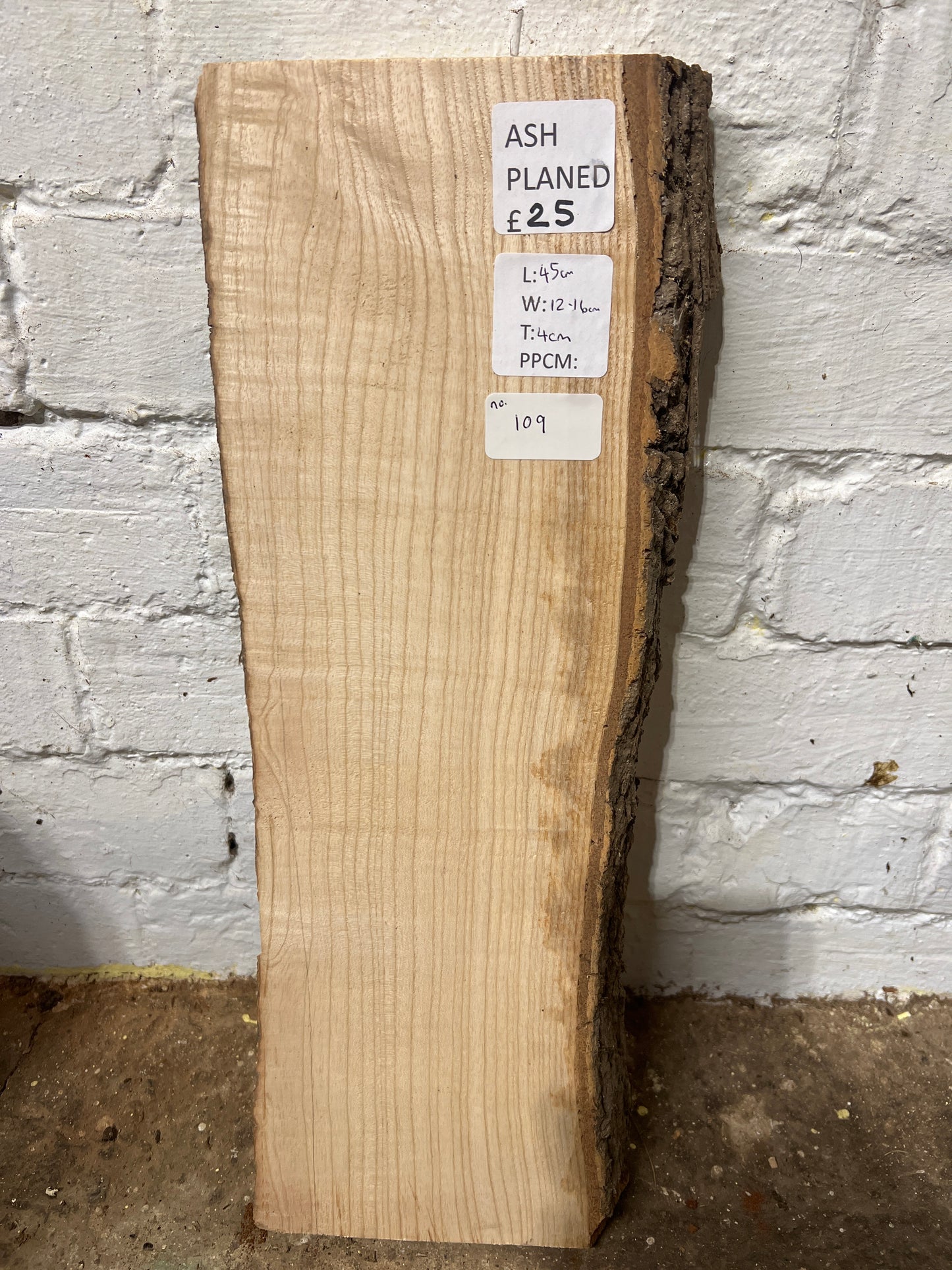 Ash No 109 - 450x120-160x40mm Planed