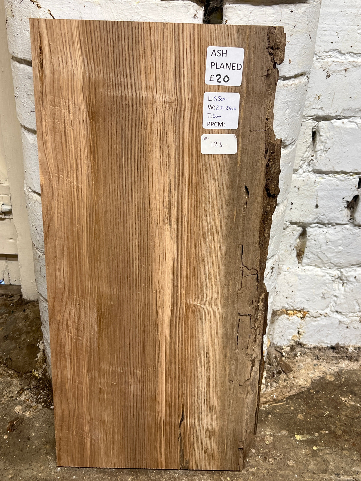 Ash No 123 - 550x250-260x30mm Planed