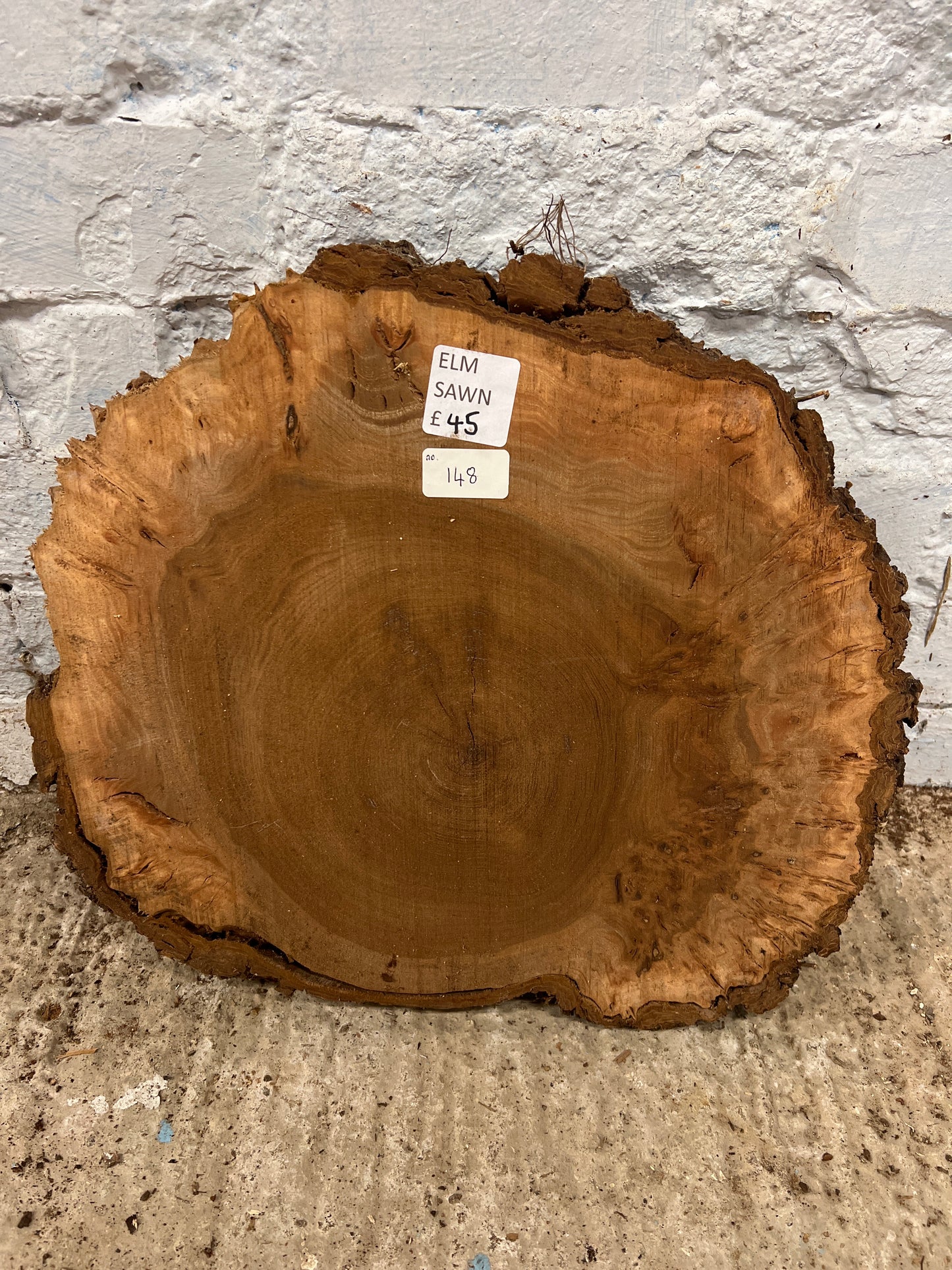 Burr Elm No 148 - 420x360x40mm Sawn