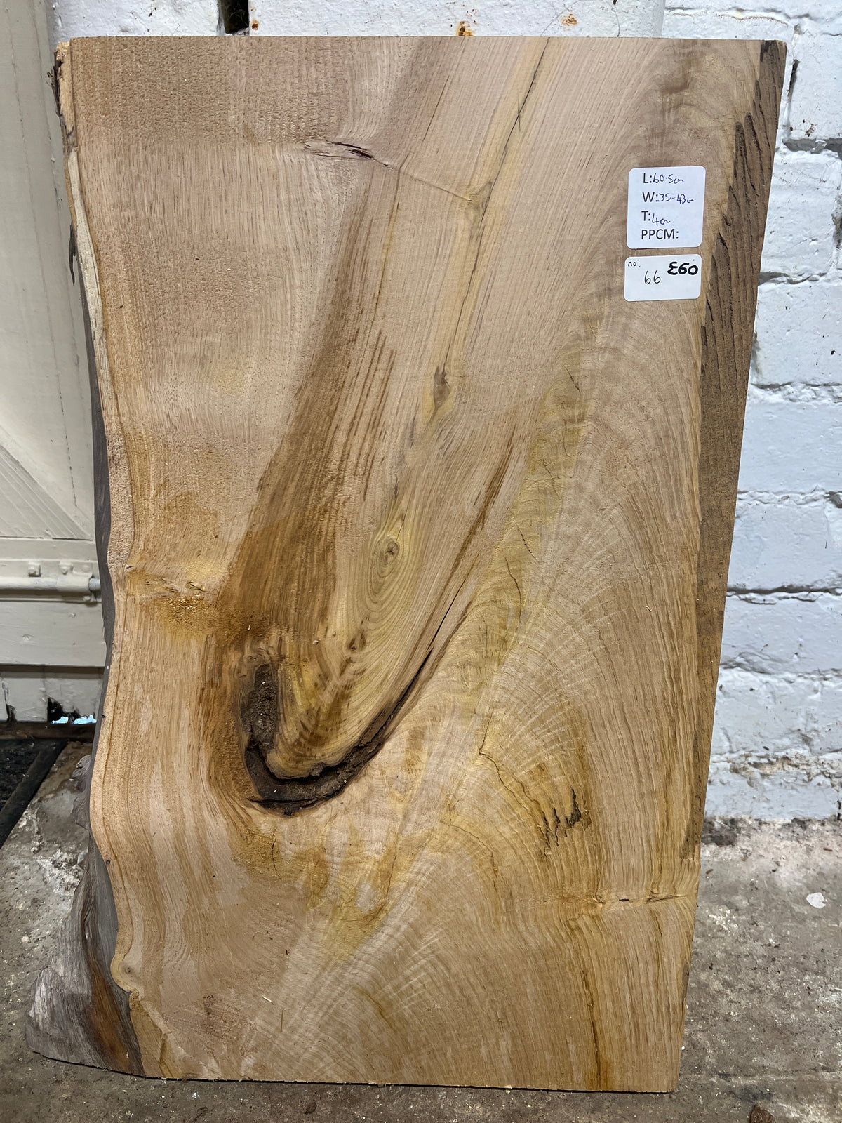 Chestnut No 66 - 605x350-430x40mm Planed
