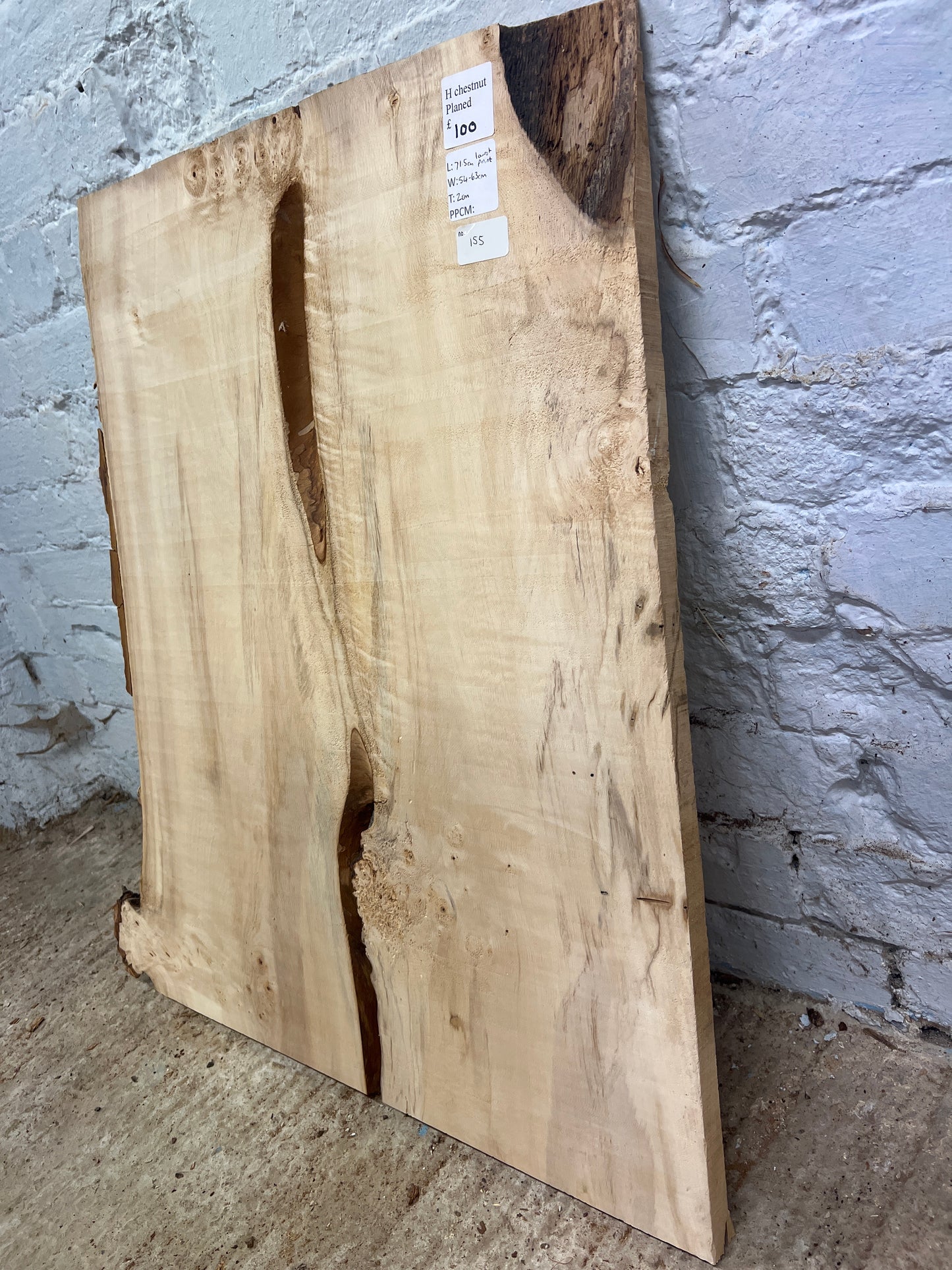 Horse Chestnut 155 - 715x540-630x20mm Planed