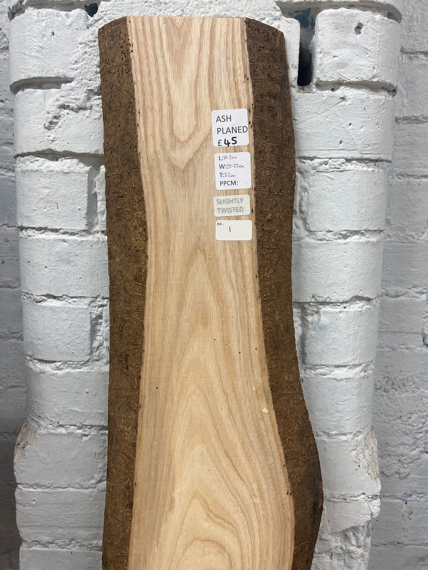 Ash No 1 - 1115x200-250x32mm Planed