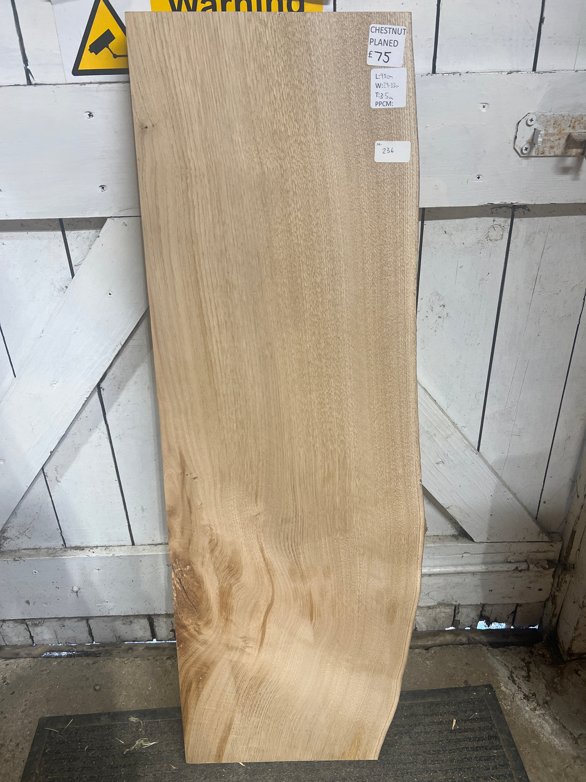Chestnut No 236 - 980x290-330x35mm Planed