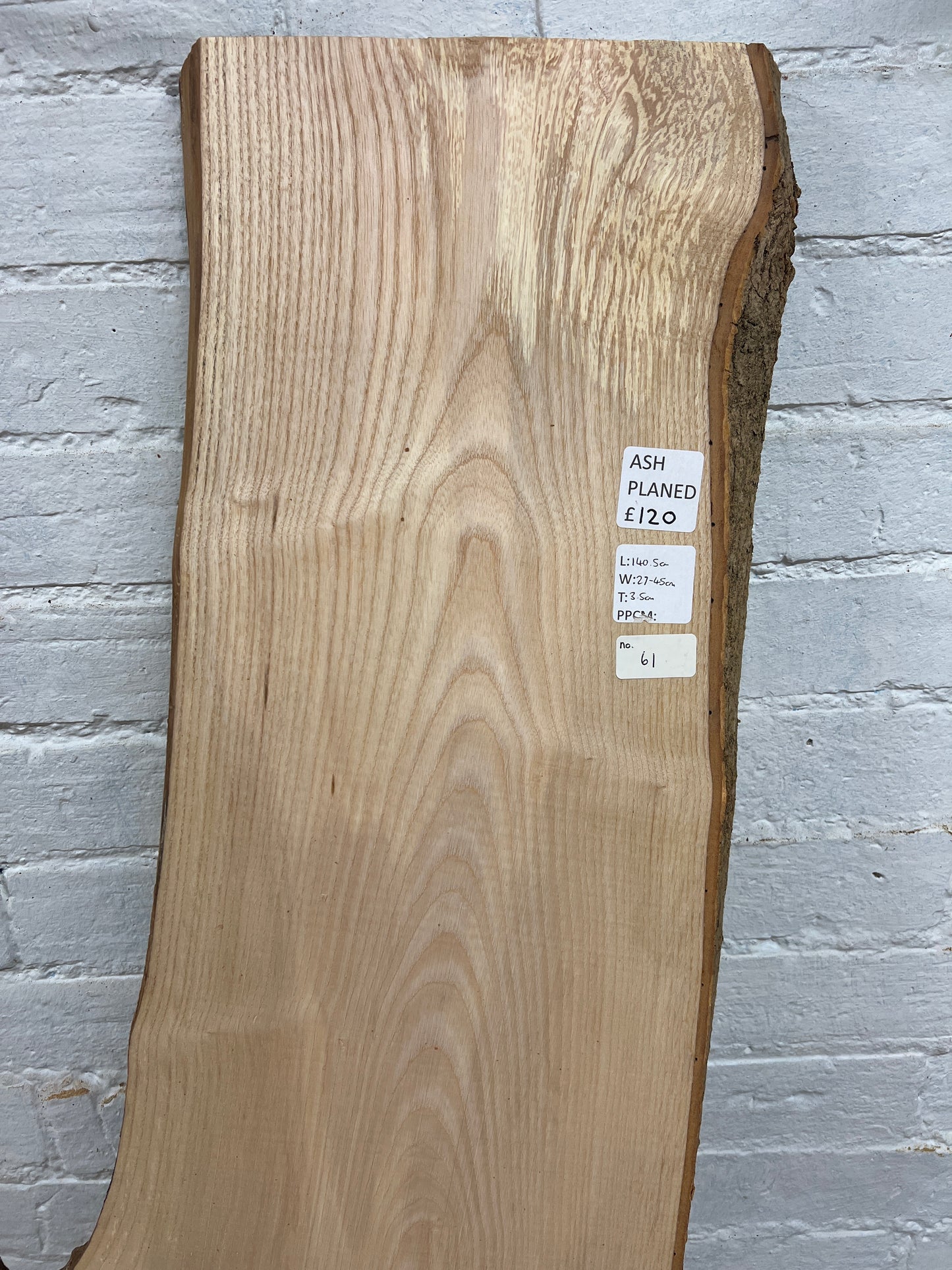 Ash No 61 - 1405x270-450x35mm Planed