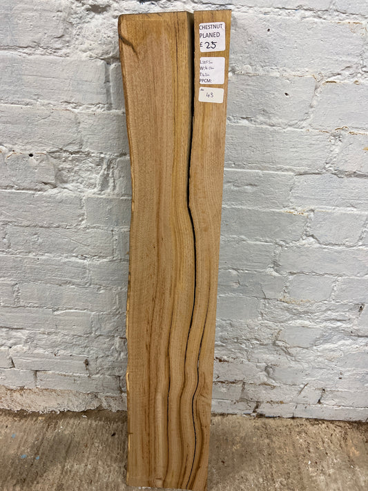 Chestnut No 43 - 1055x160-210x42mm Planed