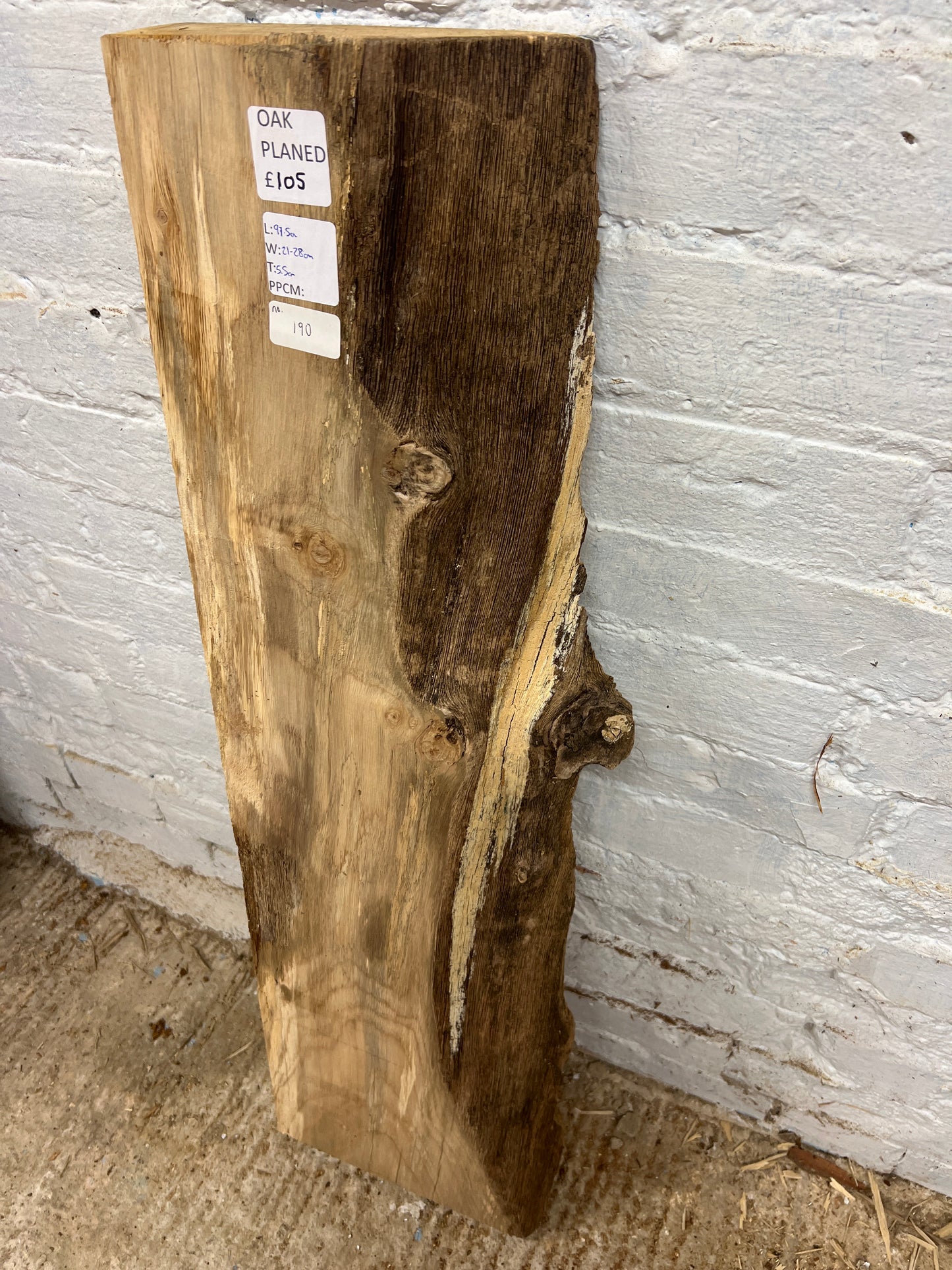 Oak No 190 - 975x210-280x55mm Planed