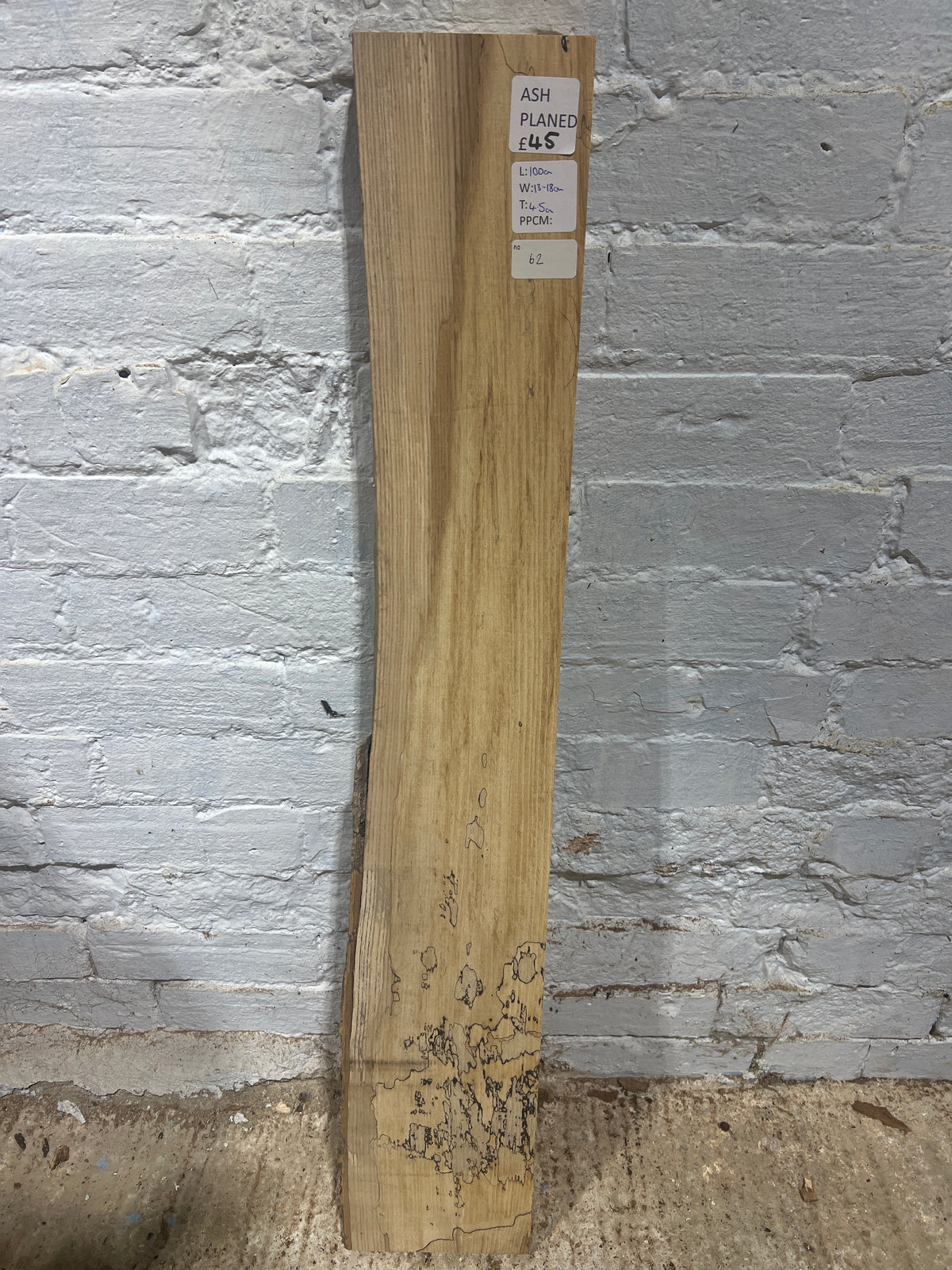Ash No 62 - 1000x160-180x45mm Planed