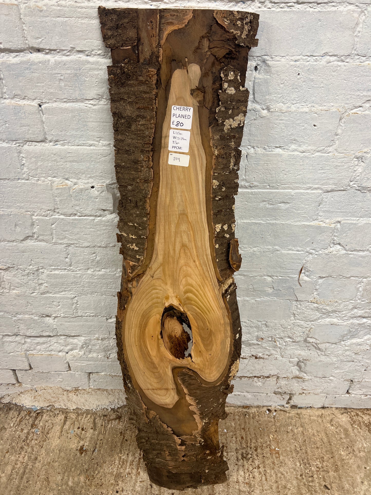 Cherry No 209 - 1150x210-290x30mm Planed