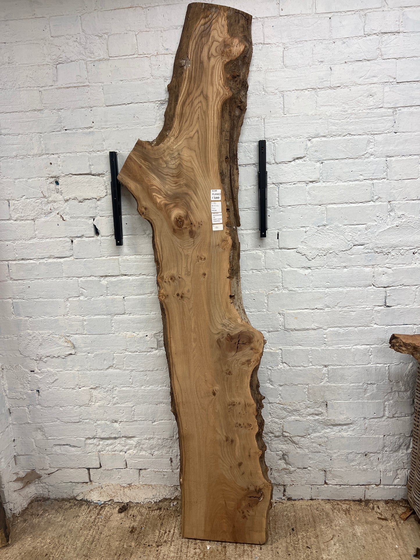Elm No 181 - 1980x230-450x40mm Planed