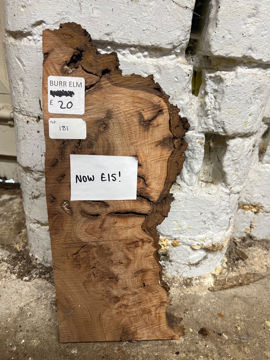 Elm No 181 -350x120-150x25mm Sawn