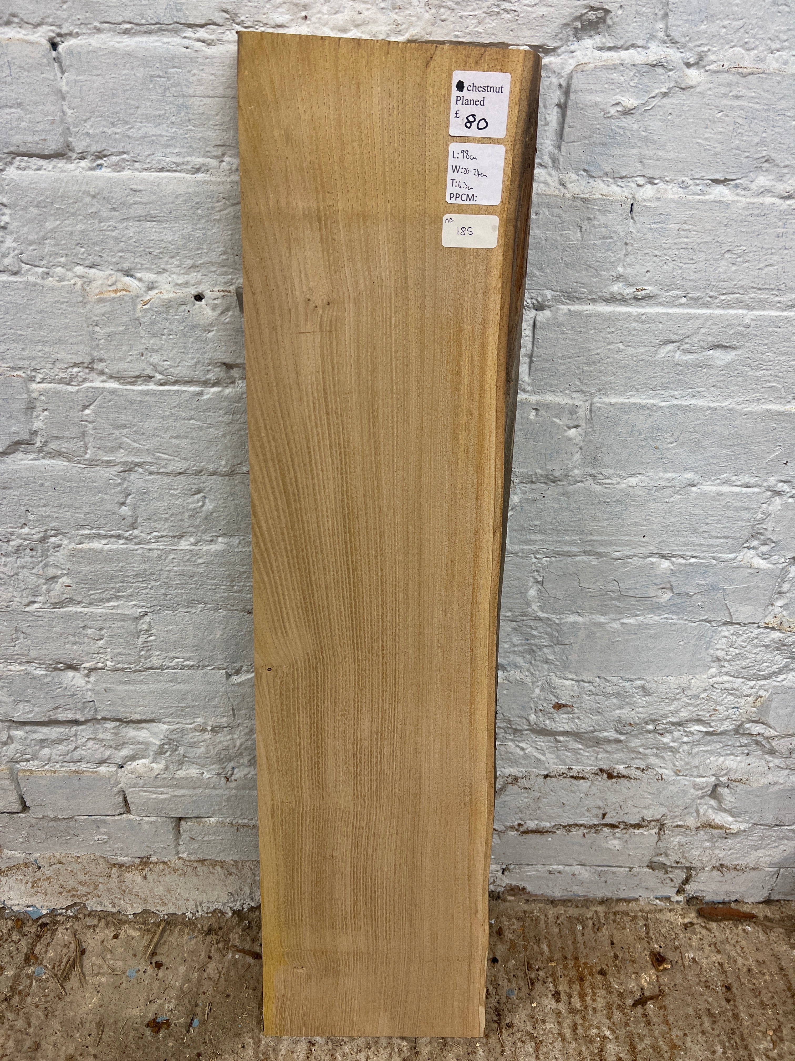 Chestnut No 185 - 980x200-240x43mm Planed – The Rustic Wood Barn