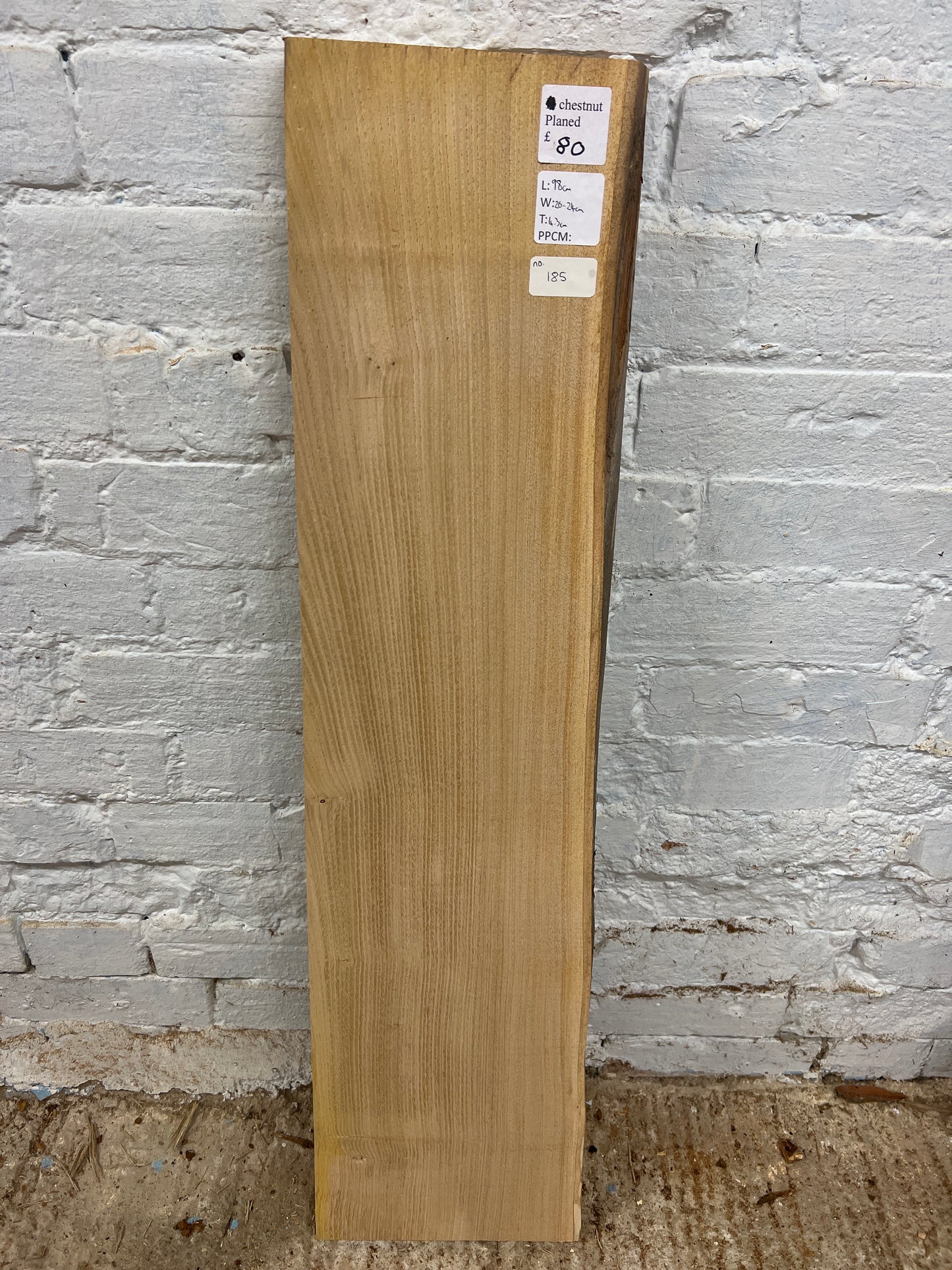 Chestnut No 185 - 980x200-240x43mm Planed