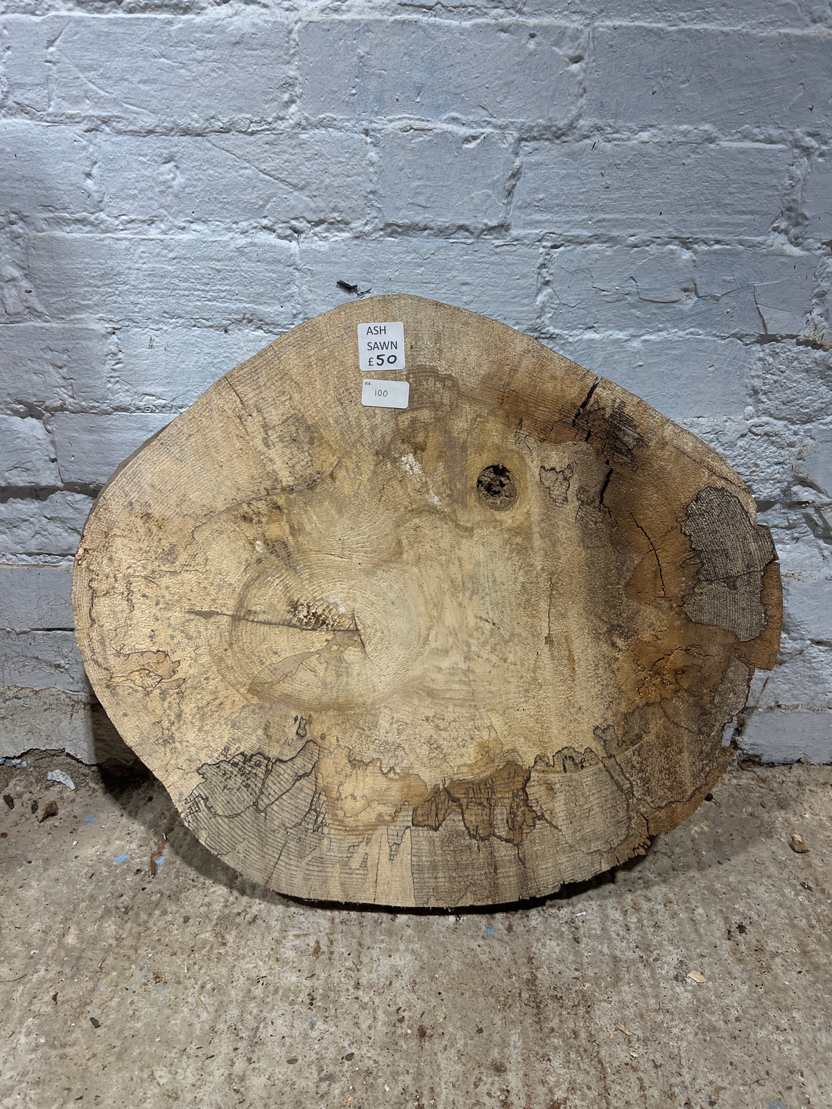 Ash No 100 - 630x530x75mm Sawn