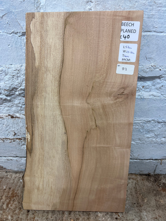 Beech No 83 - 530x230-300x40mm Planed