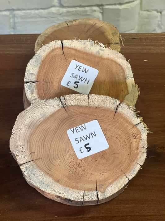 Yew - 150x120x50mm Sawn