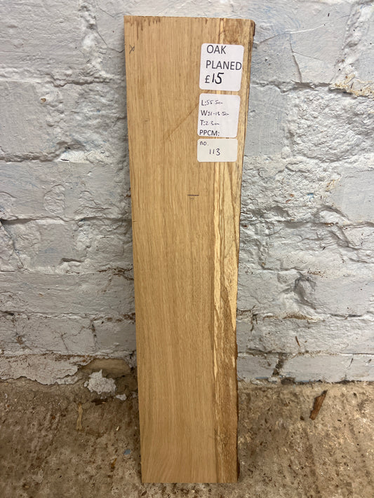 Oak No 113 - 555x110x135x23mm Planed