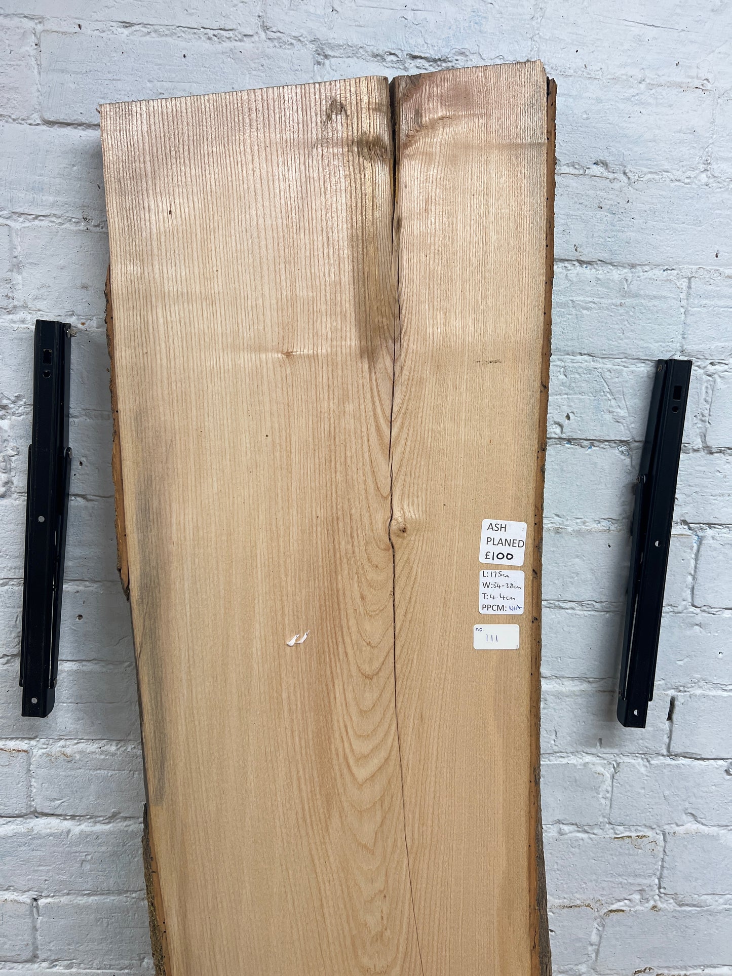 Ash No 111 - 1750x340-380x44mm Planed